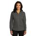 Red House Adult Female Women Plain Long Sleeves Shirt Grey Steel Large