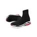 LUXUR Ladies Men Mesh Comfy Sneakers Sock Shoes Slip On Gym Sport Running Walking Trainer