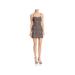 French Connection Womens Whisper Animal Print Cocktail Slip Dress