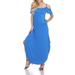 White Mark Women's Lexi Maxi Dress