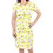 Touched by Nature Womens Organic Cotton Dress, Lemon Tree, X-Large