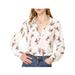 Allegra K Junior's Long Sleeves Button Down Turn Down Collar Shirt Top