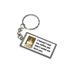 I Haven't Had My Coffee Don't Make Me Hurt You Metal Rectangle Keychain