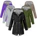 Cathery Women Ladies Raincoat Wind Waterproof Jacket Hooded Rain Mac Outdoor Poncho Coat