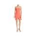 Sunset & Spring Womens Ruffle Sleeveless Cocktail Dress