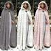 Medieval Women's Cape Long Hooded Cloak