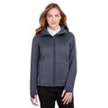 Ladies' Paramount Bonded Knit Jacket - CLSC NVY HT/ CRB - XS