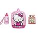 Sanrio Hello Kitty Toddler 10" Backpack w Hello Kitty Bottle - Free Shipping USPS First Class