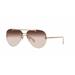 Versace Sunglasses VE2231 14120P 60mm Rose Gold / Orange Brown Gradient Lens