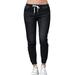 Plus Size Women Drawstring Elastic Waist Casual Stretch Denim Pants boyfriend Jeans Trousers Ladies Slim Fit Joggers Jeggings