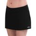 Dolfin Aquashape Women's Solid A-Line Swim Skirt Swimsuit in Black, Size Small