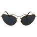 Miu Miu MU 55R 7OE1A1 - Gold/Grey by Miu Miu for Women - 65-18-135 mm Sunglasses