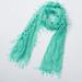 Lightweight Feminine teardrop fringe Vintage Lace Scarf Mesh Crochet Tassel Scarfs for Women