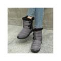 LUXUR Womens winter Snow Boots Waterproof Mid Calf Boots Platform Casual Shoes