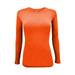 WOMENS LONG SLEEVE T SHIRT WITH SUPER-SOFT STRETCH FABRIC