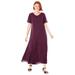 Woman Within Women's Plus Size Petite Crinkle Dress