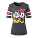 Made by Olivia Women's Disney Mickey Mouse/ Minnie Mouse/ Donald Duck Short Sleeve Crew Neck Top