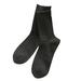 Jocestyle 6 Pairs Men Cotton Soft Socks Autumn Winter Warm Mid-calf Socks (Black)