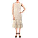 Lauren Ralph Lauren Womens Lace Embroidered Midi Dress