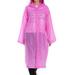 Misowmnjoy Waterproof Jacket Clear PVC Raincoat Rain Coat Hooded Poncho Rainwear