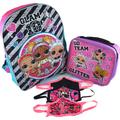 LOL Surprise 16 Inch Backpack Bundle with Lunch Bag and Goodies Glam 10 LOL Backpacks for Girls LOL Remix