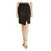 ANNE KLEIN Womens Black Above The Knee Pencil Wear To Work Skirt Size 12