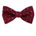 Men's Red and Burgundy Silk Self Tie Bowtie Tie Yourself Bow Ties