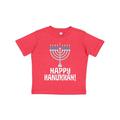 Inktastic Happy Hanukkah Menorah Toddler Short Sleeve T-Shirt Unisex