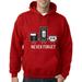 True Way 467 - Adult Hoodie Floppy Disk VHS Tape Cassette Player Never Forget Sweatshirt 2XL Red