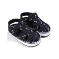 GuliriFei Baby Summer Magic Paste Sandals Soft Crib Sole Print Non-slip Canvas Sneakers