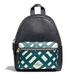 NEW (F22352) MINI CHARLIE WILD PLAID PRINT CANVAS BACKPACK BAG