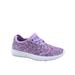 Remy-18 Women's Fashion Flat Glitter Light weight Lace Up Rubber Running Athletic Shoes