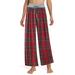 Avamo Plus Size Tartan Plaid Leopard Palazzo Harem Trousers for Women Floral High Waist Pajama Pants Soft Loose Baggy Wide Leg Pants Casual Lounge Pants