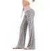 Colisha Yoga Workout Stripes Sweatpants for Women Lounge Flare Pants Casual Work Bootcut Long Trousers Soft Pyjamas Flare Pants