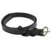 Fashion Women's Belt Narrow Skinny Low Waist Thin Leather Loop Bow Belt BK