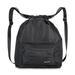 Swimming Bag Gym Sack, Water-resistant Drawstring Backpack Unisex Sports Gear Bag for Swimming, Surfing, Hot Spring, Travelling, Hiking and Camping -Black