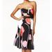 Rachel Roy NEW Black Womens Size 0 Floral A-Line Cutout Sheath Dress