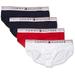 Tommy Hilfiger Men's Modern Essentials Multipack Briefs, White/2 Navy Blazer/Tango Red, M