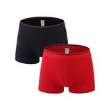 UKAP Mens Underwear Cotton Spandex Stretch Boxer Briefs Big and Tall Short Leg Boxer Briefs No Ride-up Comfy Underpants Pack M-6XL