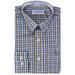 Berlioni Boy's Checkered Gingham Plaid Long Sleeve Button Down Dress Shirt Brown Blue 8