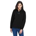 The Ash City - North End Ladies' Glacier Insulated Three-Layer Fleece Bonded Soft Shell Jacket with Detachable Hood - BLACK 703 - L