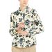 Allegra K Women's Floral Button Down Long Sleeves Work Office Shirt Blouses