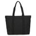 Water Repellent Nylon Large Lightweight Work School Travel Tote Bag Handbag fits up to 17" Laptops (Black)