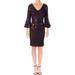 Lauren Ralph Lauren Womens Party Bell Sleeve Special Occasion Dress