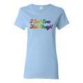 I Can't Even Think Straight Cursive Gay Pride in LGBT Womens LGBT Pride Graphic T-Shirt, Light Blue, Large