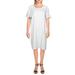 Style & Co. Womens Heathered Casual T-Shirt Dress