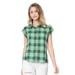 Allegra K Women's Casual Plaids Short Sleeves Button Down Shirts