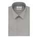 CALVIN KLEIN Mens Gray Windowpane Plaid Collared Slim Fit Stretch Dress Shirt L 16.5- 32/33