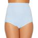 Vanity Fair Womens Perfectly Yours Tailored Cotton Brief Panty, 6, Sachet Blue