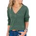 Womens Long Sleeve V Neck Casual Loose Tunic Tops Pullover Outfit Knit Sweater